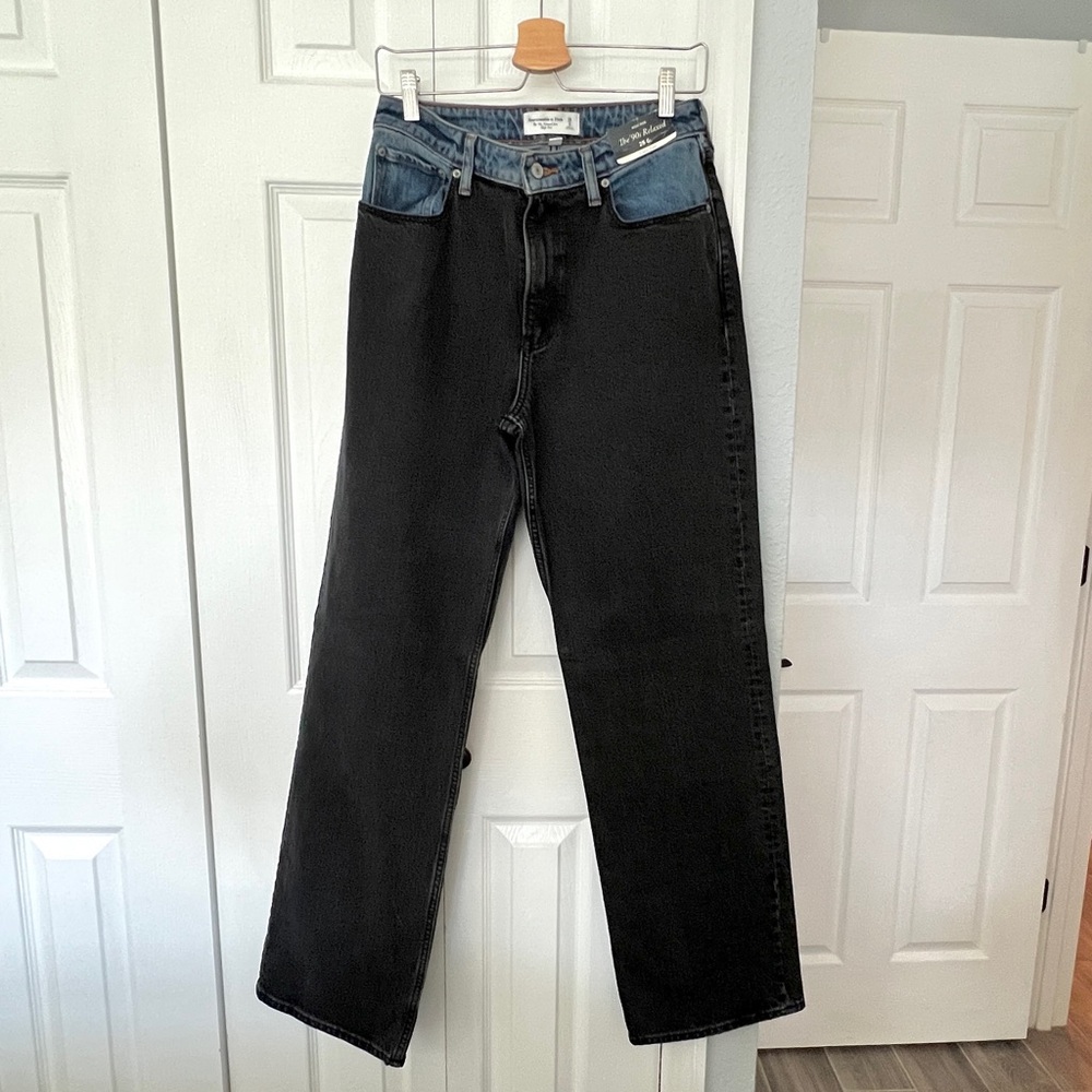 Abercrombie & Fitch 90’s Relaxed Two Tone Jeans